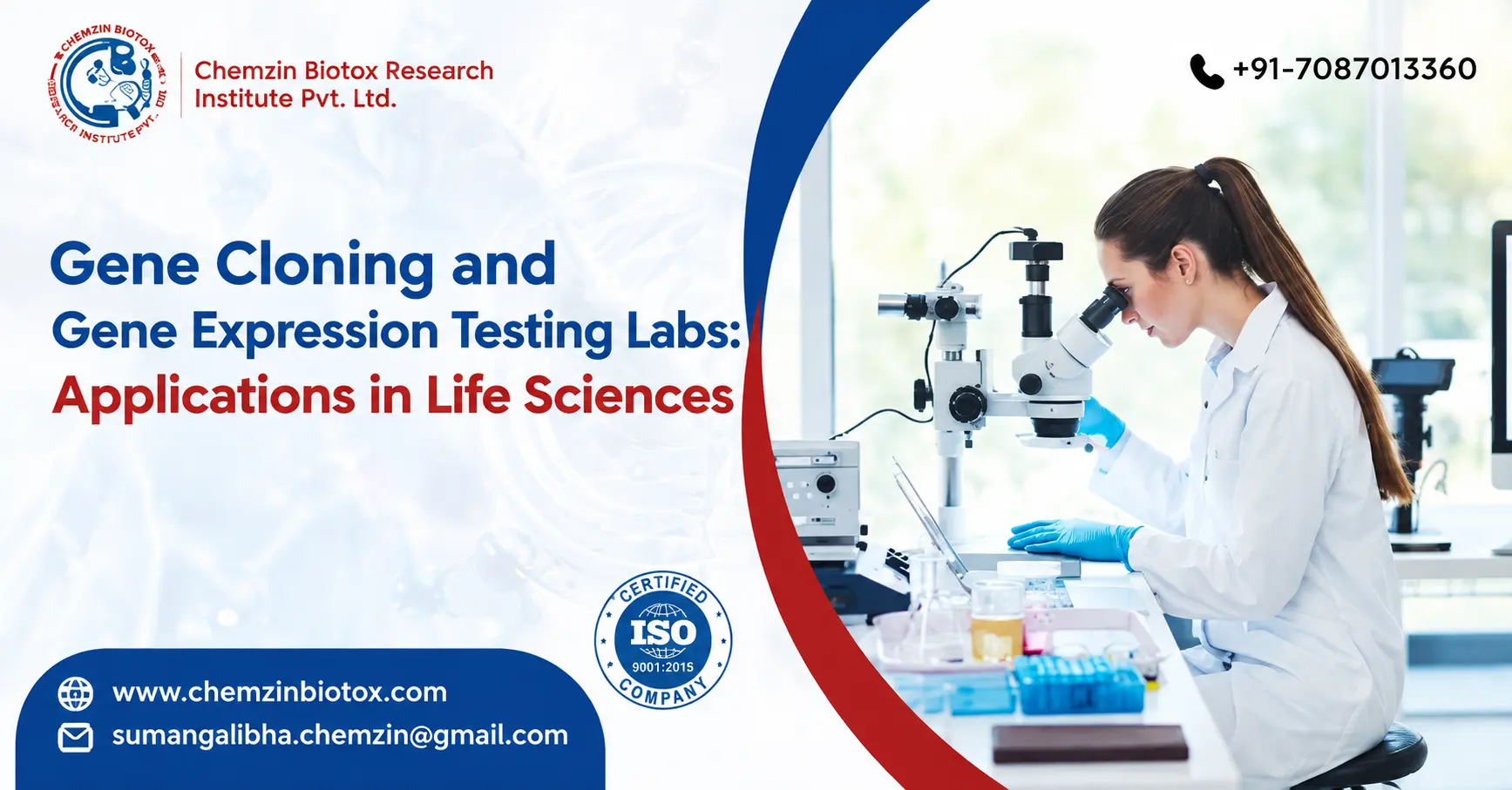 Gene Cloning and Gene Expression Testing Labs: Applications in Life Sciences | Chemzin Biotox Research Institute Pvt. Ltd.